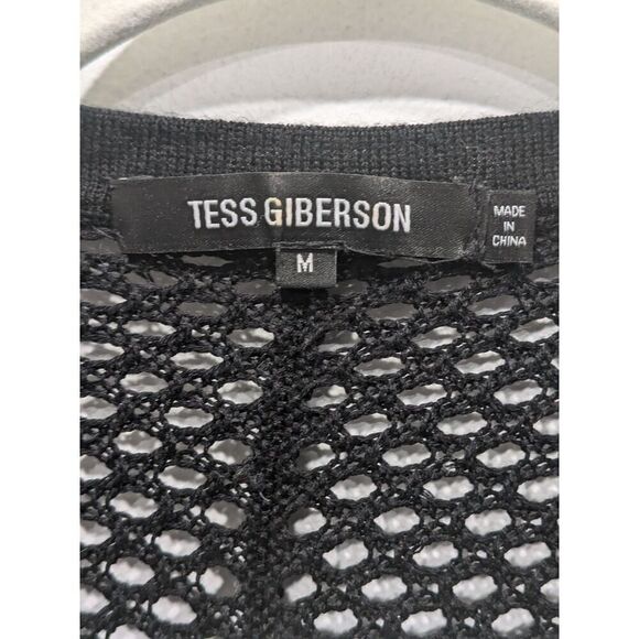 Tess Giberson Anthropologie Wool Blend Open Weave Crochet Cable Knit Sweater, M - Picture 6 of 6